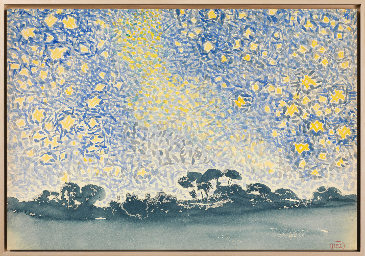 Klimt - Garten mit Sonnenblumen | Glanzeffekt