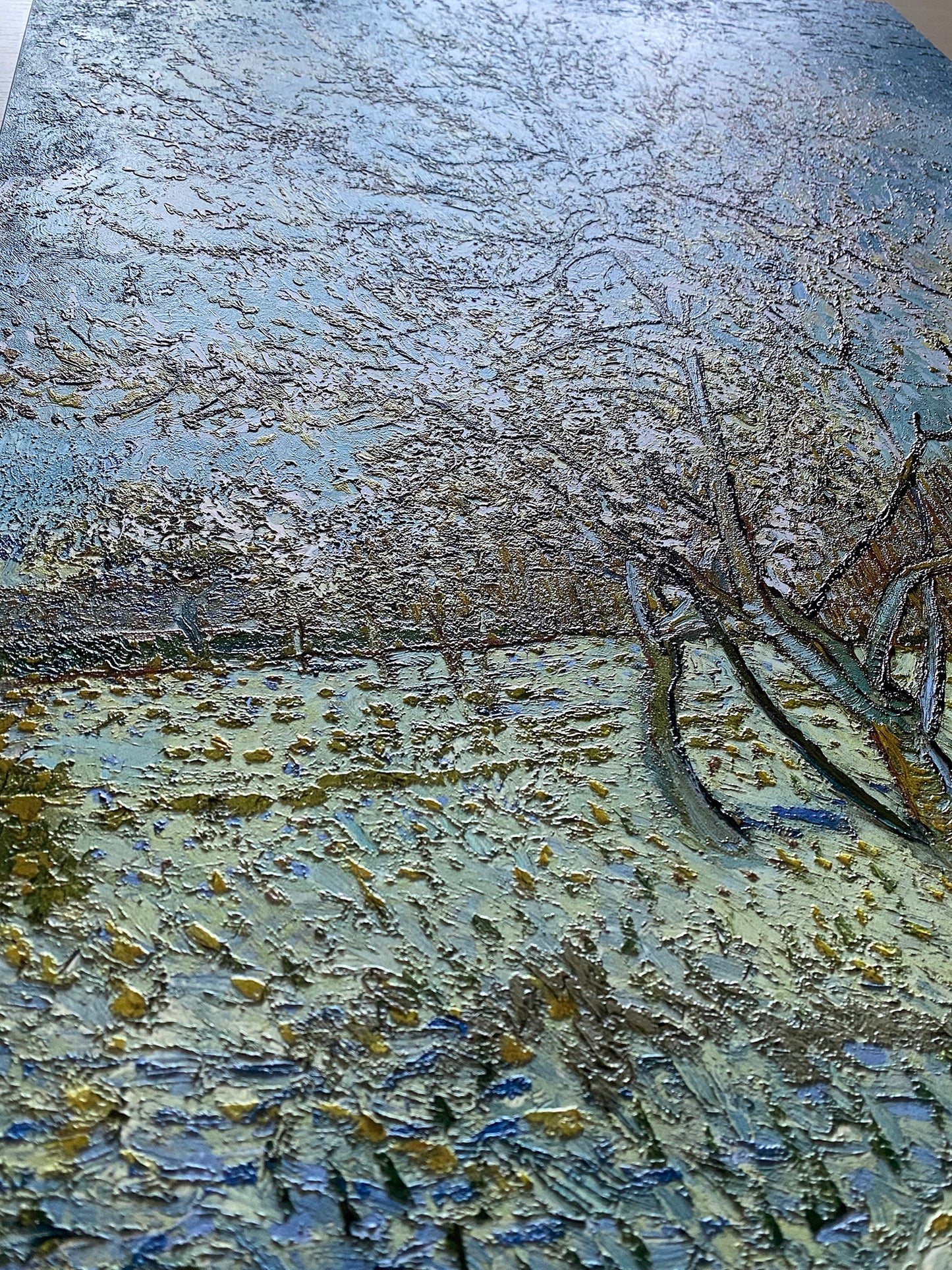 Van Gogh -  Albero di pesco rosa | Stampa piatta HD o in 3D