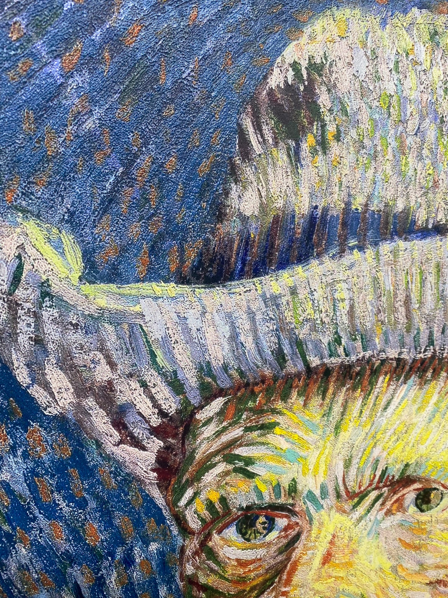 Van Gogh - Autoritratto con cappello di feltro grigio | Stampa piatta HD o in 3D