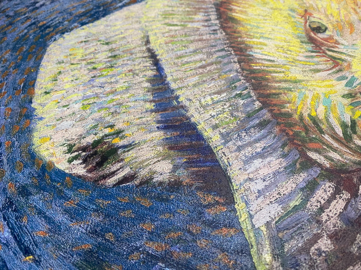 Van Gogh - Autoritratto con cappello di feltro grigio | Stampa piatta HD o in 3D