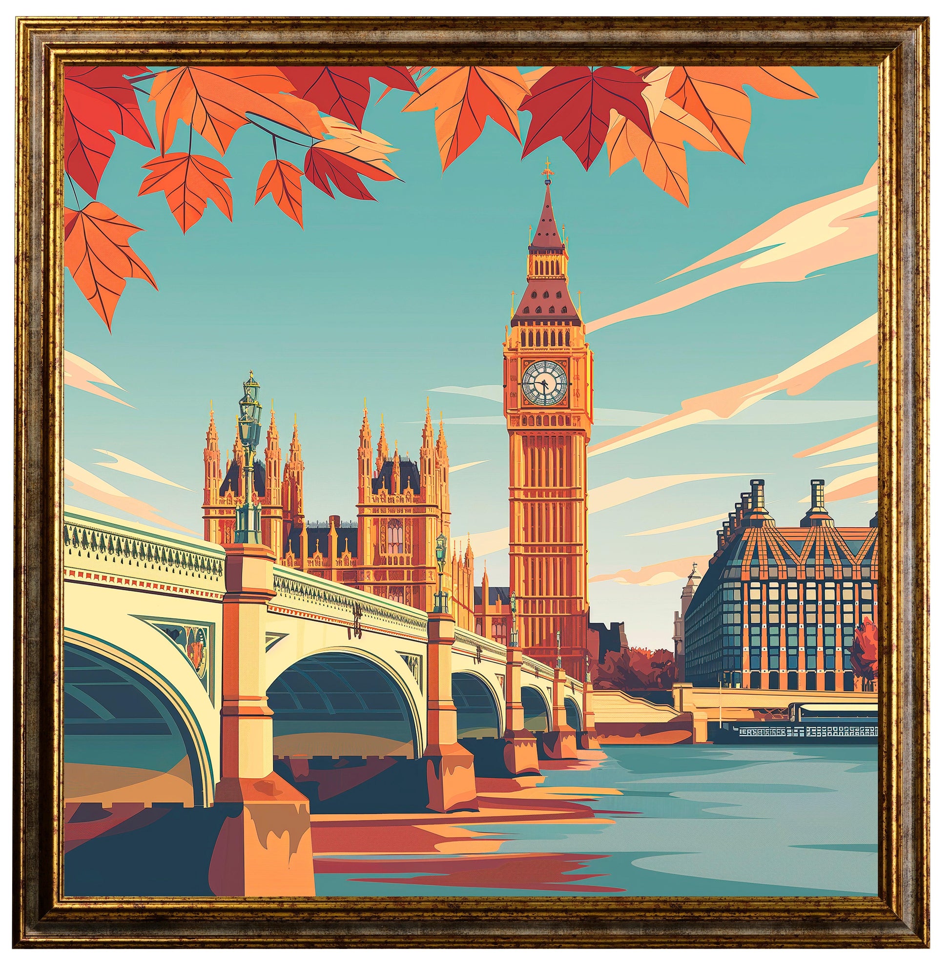 Travel - Londra in autunno | Effetto lucido - Materico