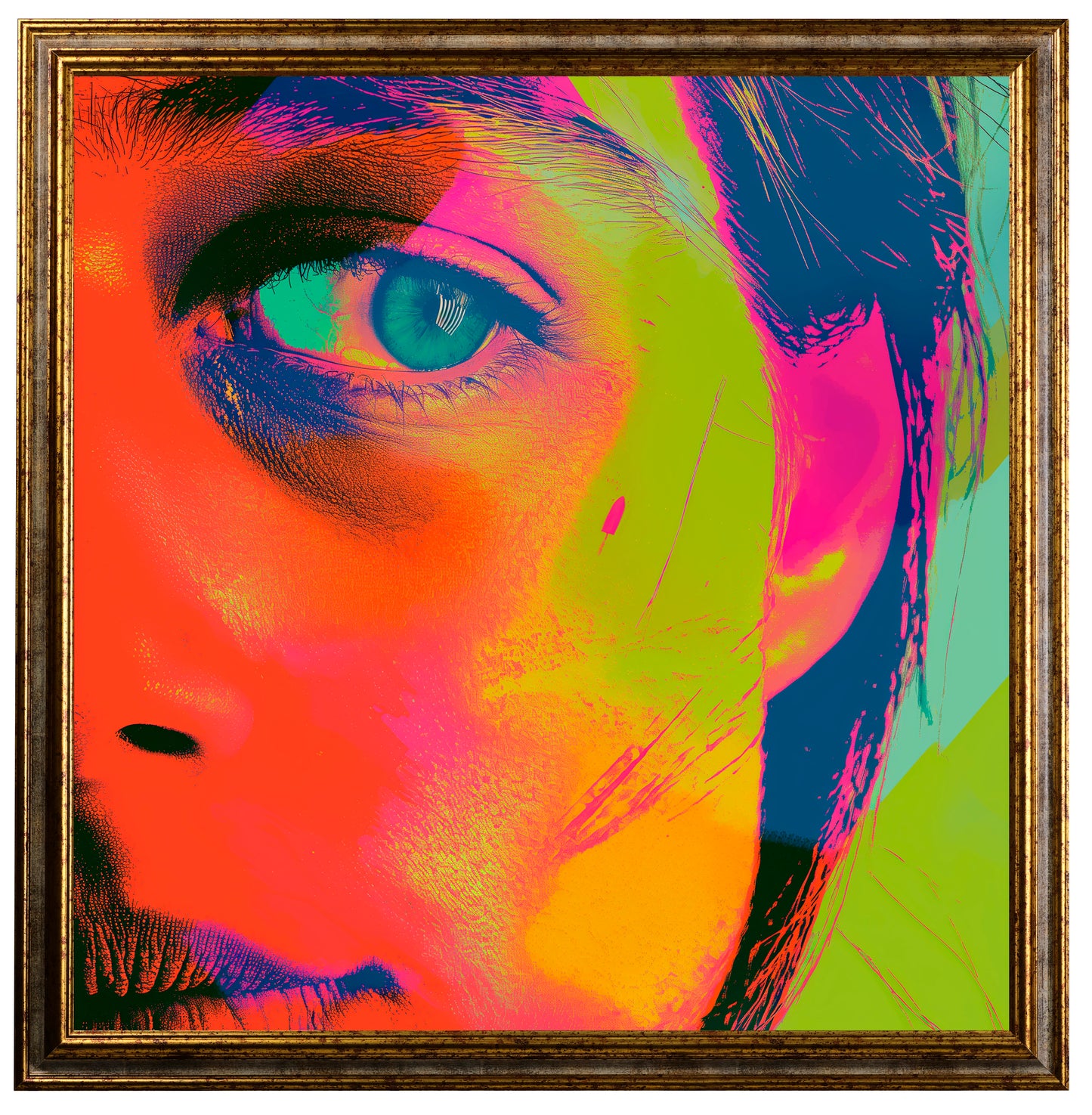 Pop art - Occhio donna ispirato a Andy Warhol | Effetto lucido