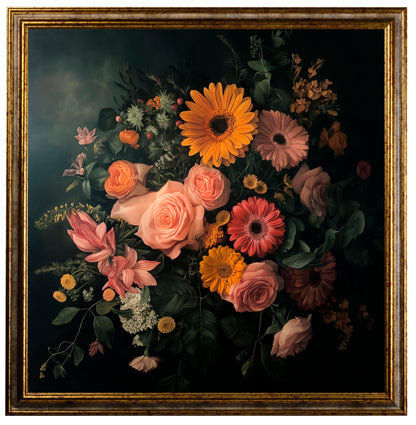 Natura - Fiori vintage realistici | Effetto lucido - Materico