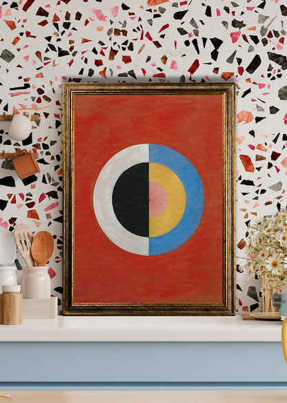 Klimt - Garten mit Sonnenblumen | Glanzeffekt