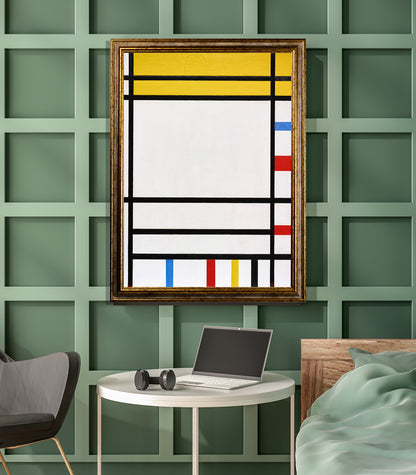 Mondrian - Piazza della concordia | Stampa piatta HD o in 3D