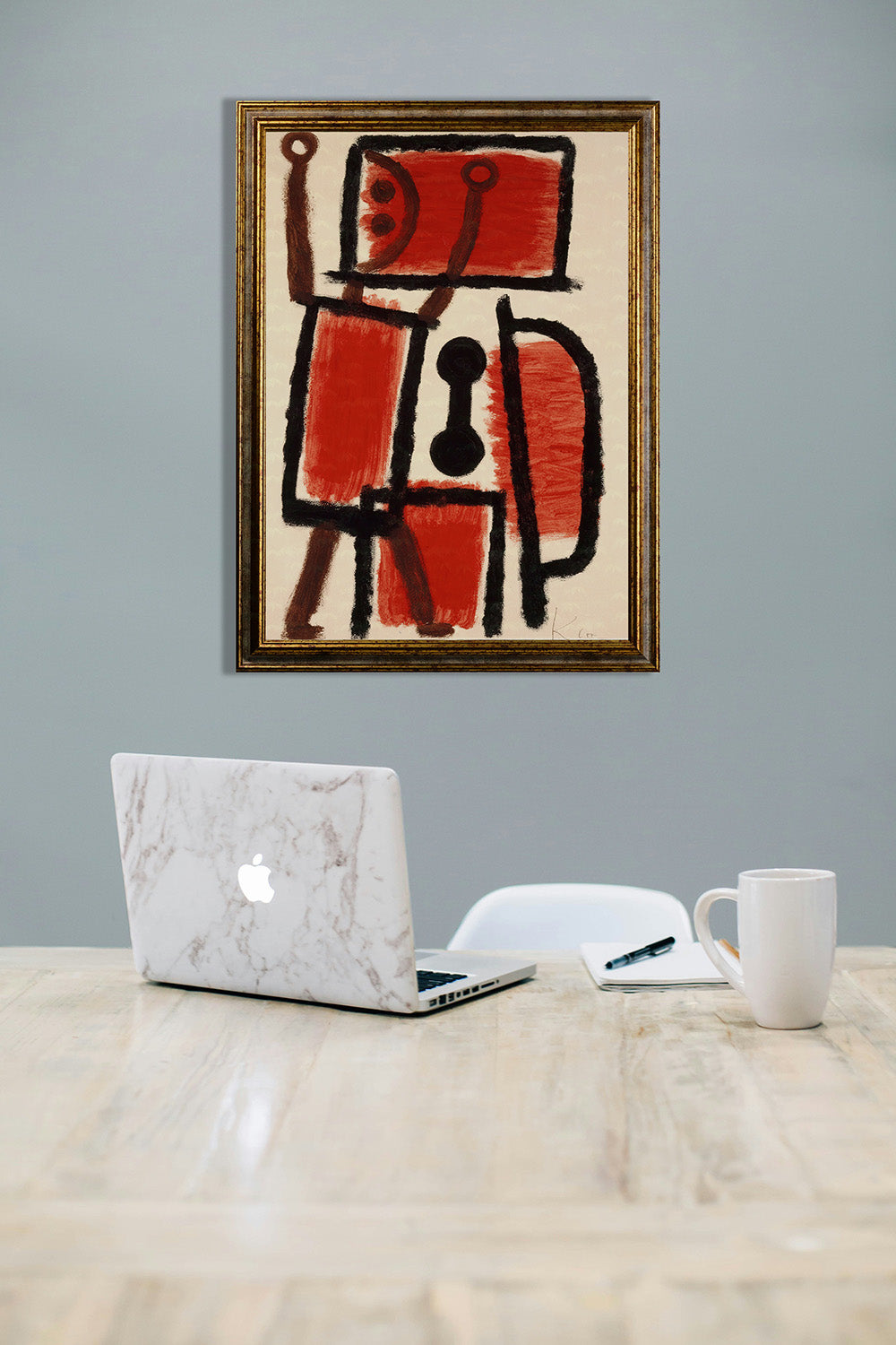 Klimt - Garten mit Sonnenblumen | Glanzeffekt