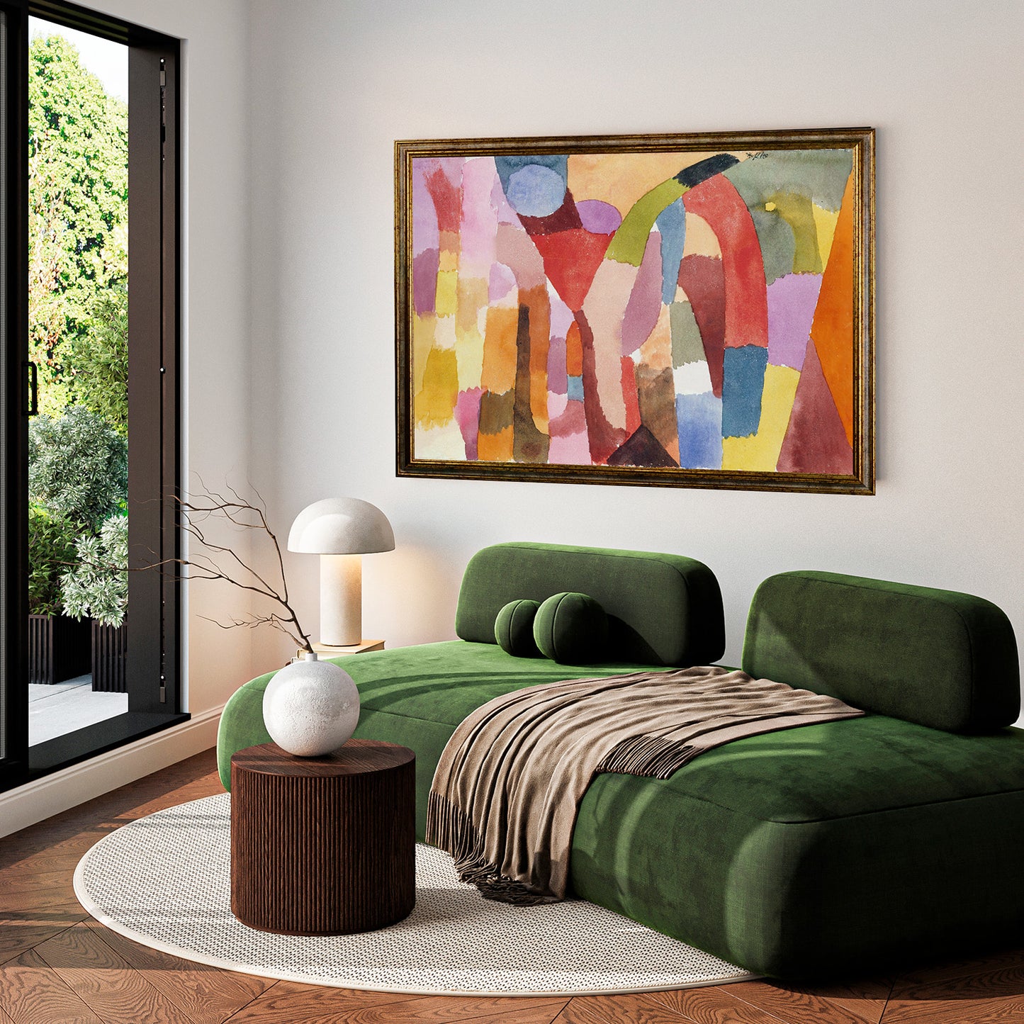 Klimt - Garden with Sunflowers | Glossy Effect