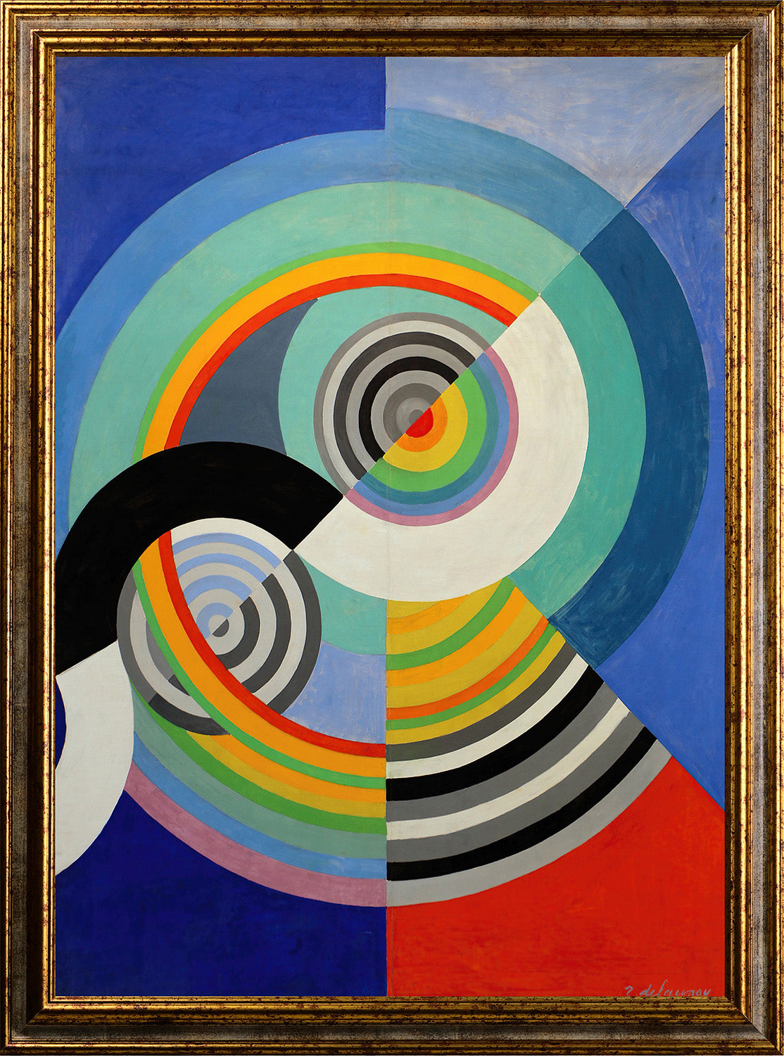 Klimt - Garten mit Sonnenblumen | Glanzeffekt