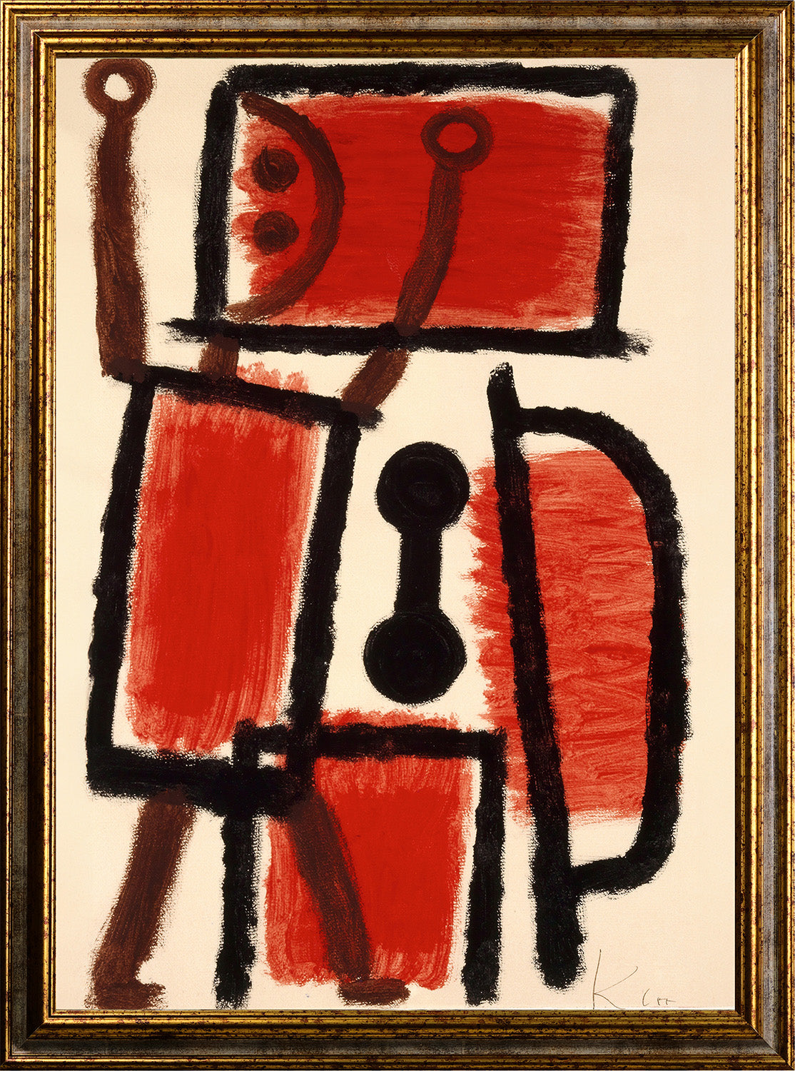 Klimt - Garten mit Sonnenblumen | Glanzeffekt