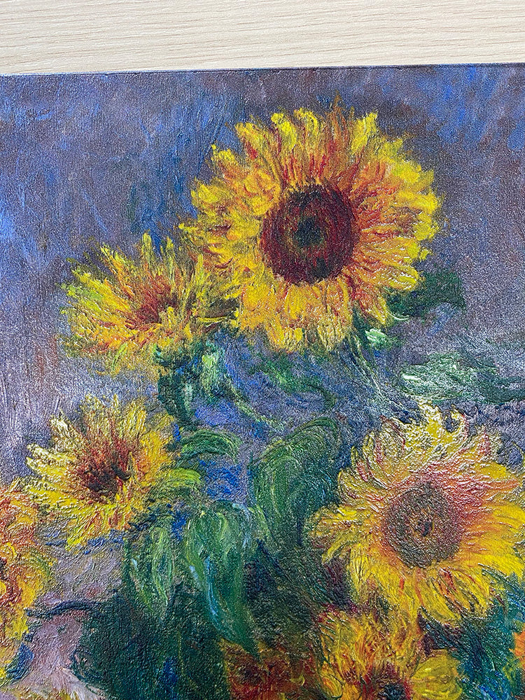 Monet - Bouquet di girasoli | Stampa piatta HD o in 3D