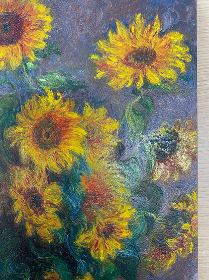 Monet - Bouquet di girasoli | Stampa piatta HD o in 3D