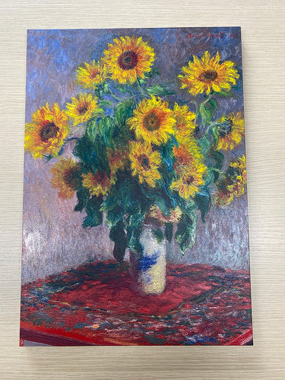 Monet - Bouquet di girasoli | Stampa piatta HD o in 3D