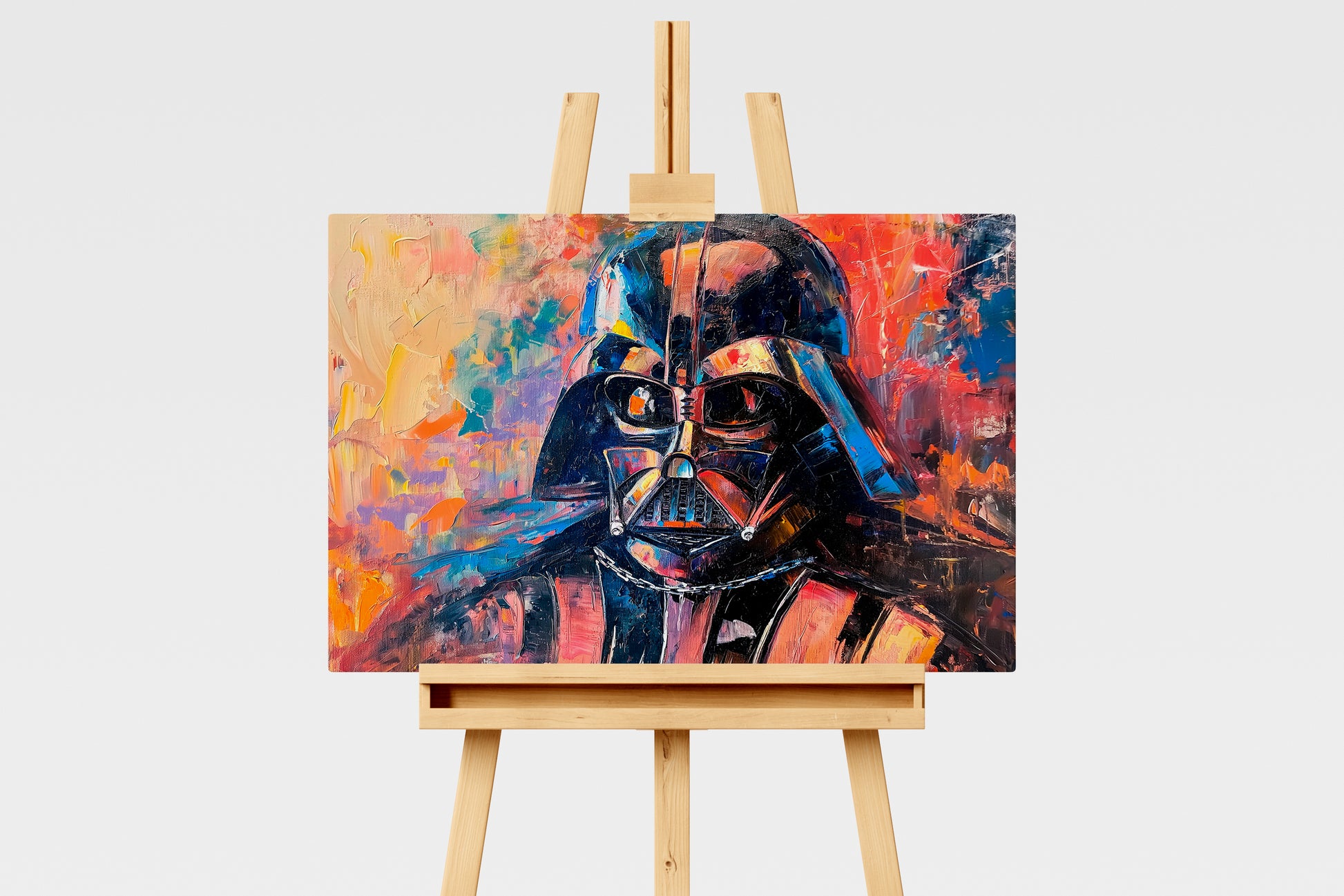 Fantasy - Dart Vader dipinto ad olio | Stampa piatta HD o in 3D