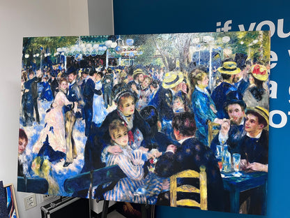 Renoir - Danza al Moulin de la Galette | Stampa piatta HD o in 3D