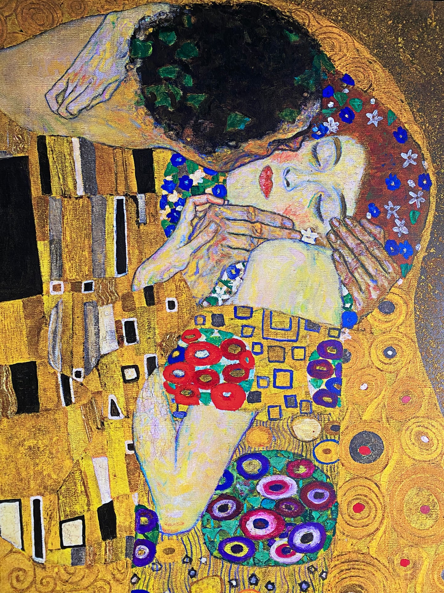 Klimt - Il bacio di Klimt | Effetto lucido