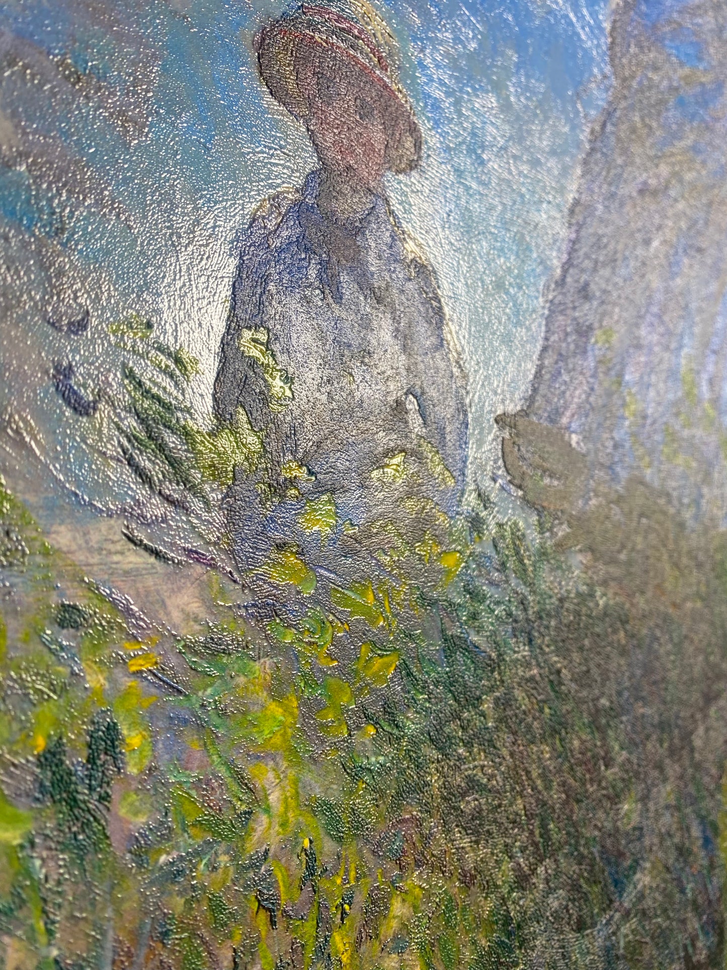 Monet - Weg im Garten | Glanzeffekt