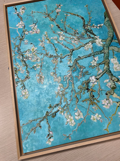 Van Gogh - Ramo di Mandorlo fiorito | Stampa piatta HD o in 3D