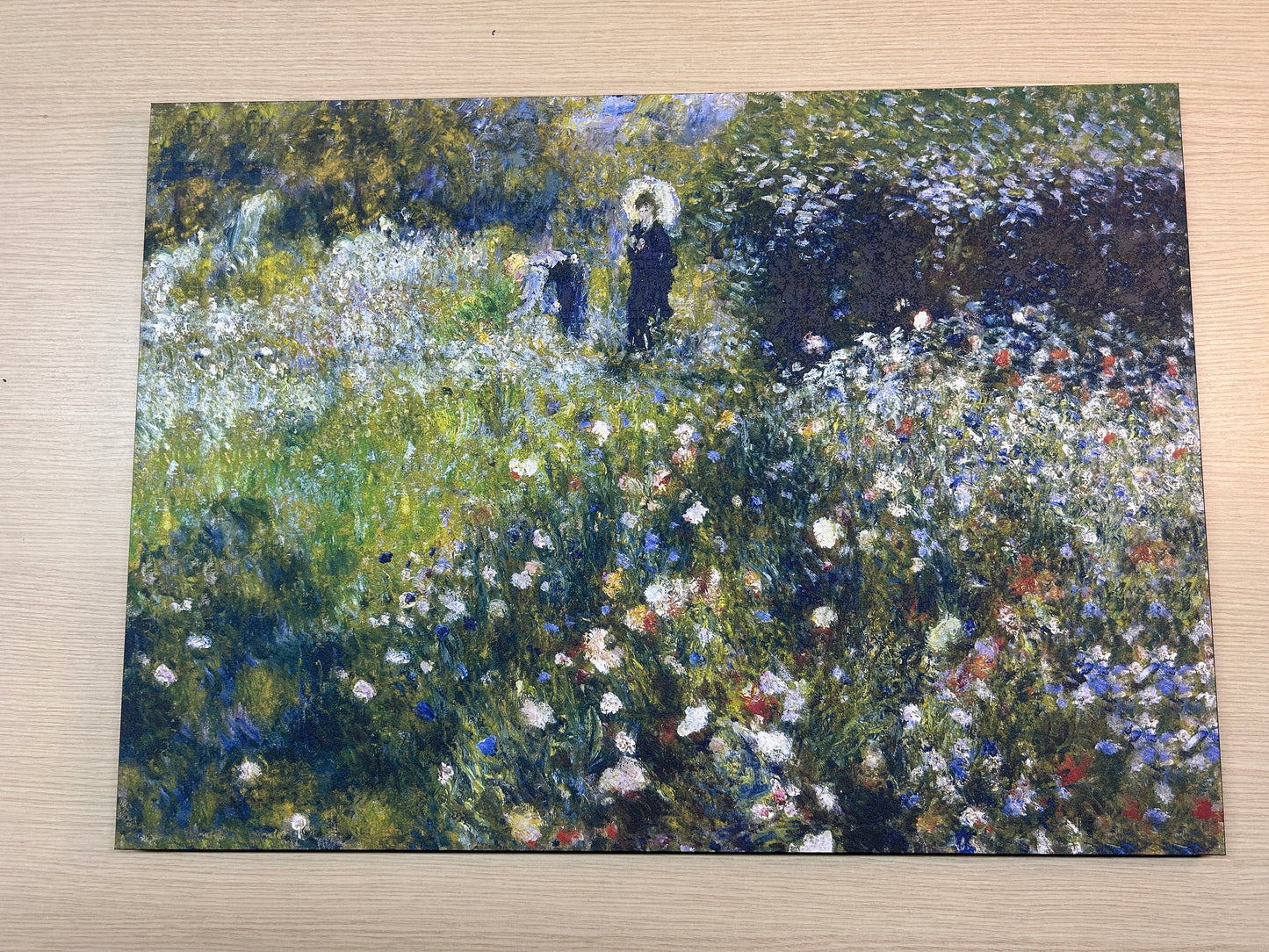 Renoir - Donna con Ombrello in giardino | Stampa piatta HD o in 3D