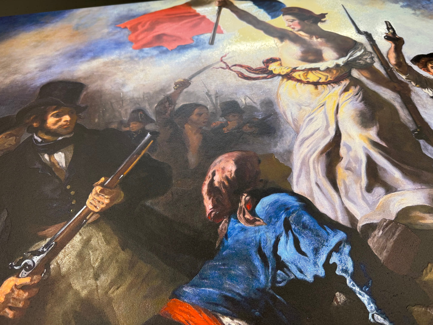 Delacroix - La libertà guida il popolo | Stampa piatta HD o in 3D