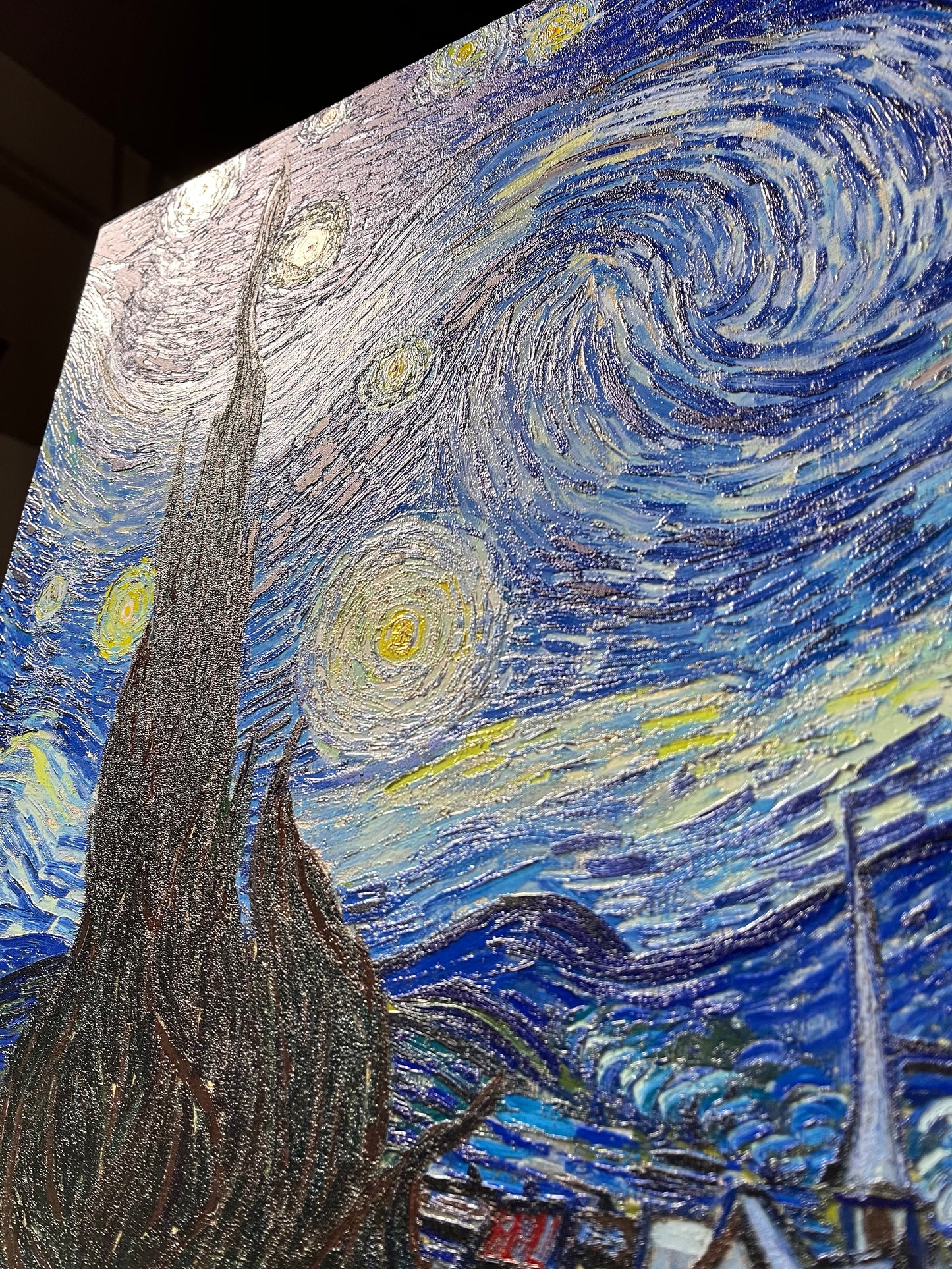 Van Gogh - Notte stellata | Stampa piatta HD o in 3D - Materico