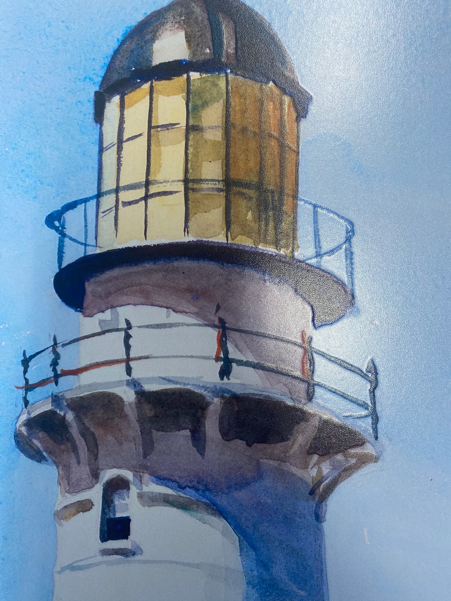Hopper - Il faro a Two Lights | Stampa piatta HD o in 3D