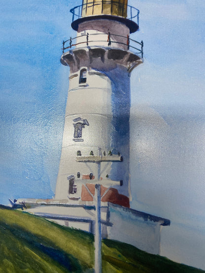 Hopper - Il faro a Two Lights | Stampa piatta HD o in 3D
