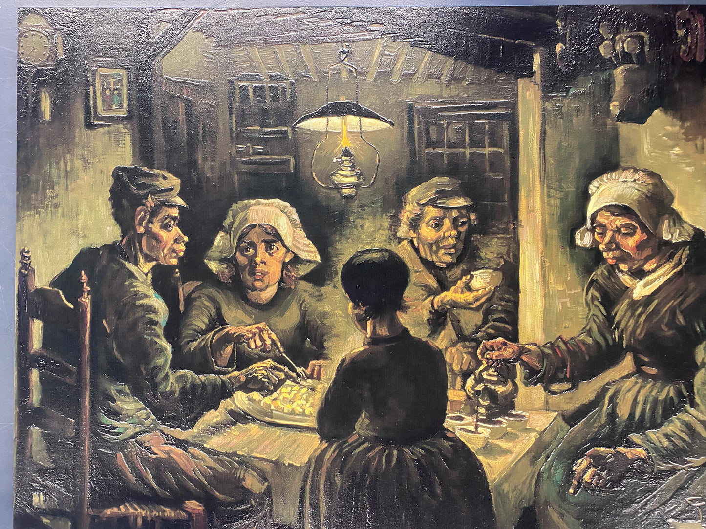 Van Gogh - I mangiatori di patate | Stampa piatta HD o in 3D