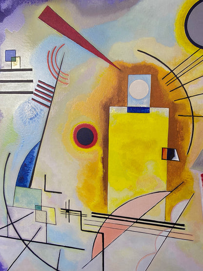 Kandinsky - Giallo-rosso-blu | Stampa piatta HD o in 3D