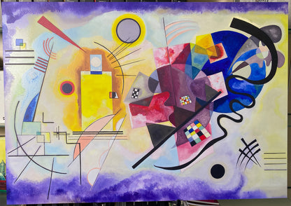 Kandinsky - Giallo-rosso-blu | Stampa piatta HD o in 3D