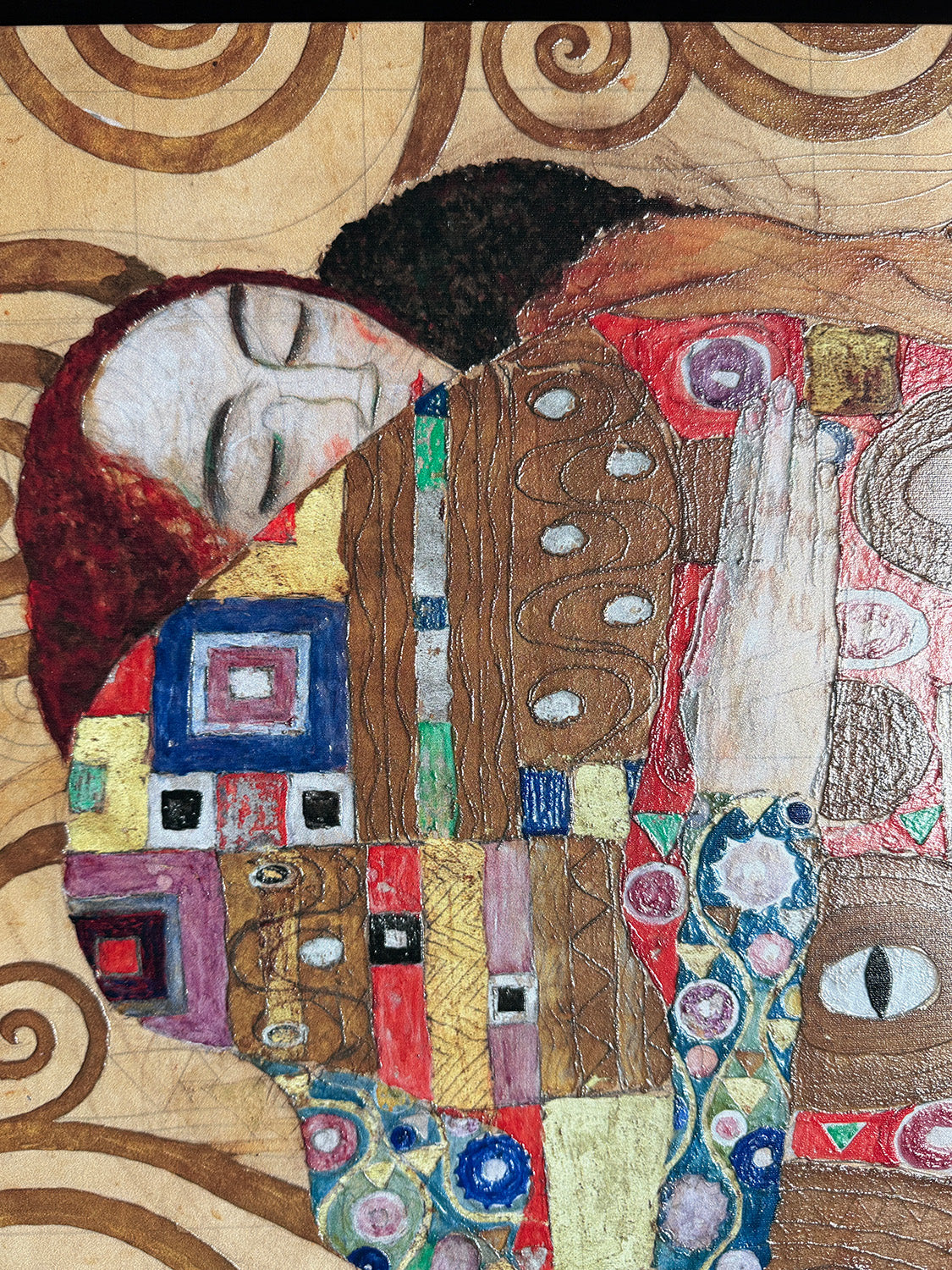 Klimt - Garten mit Sonnenblumen | Glanzeffekt