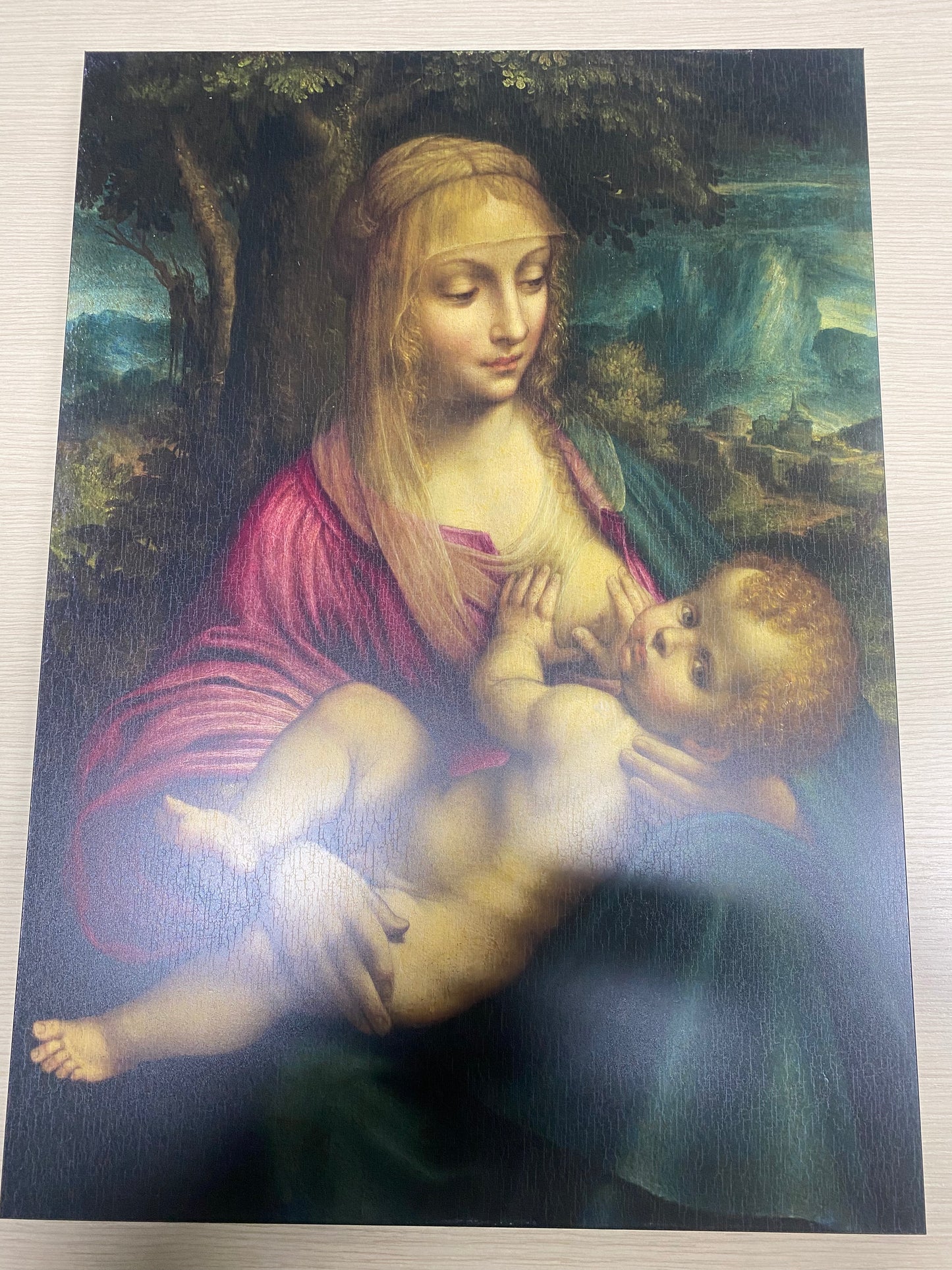 Da Vinci - Saint Anne, the Virgin and Child with the Lamb | Glossy Effect