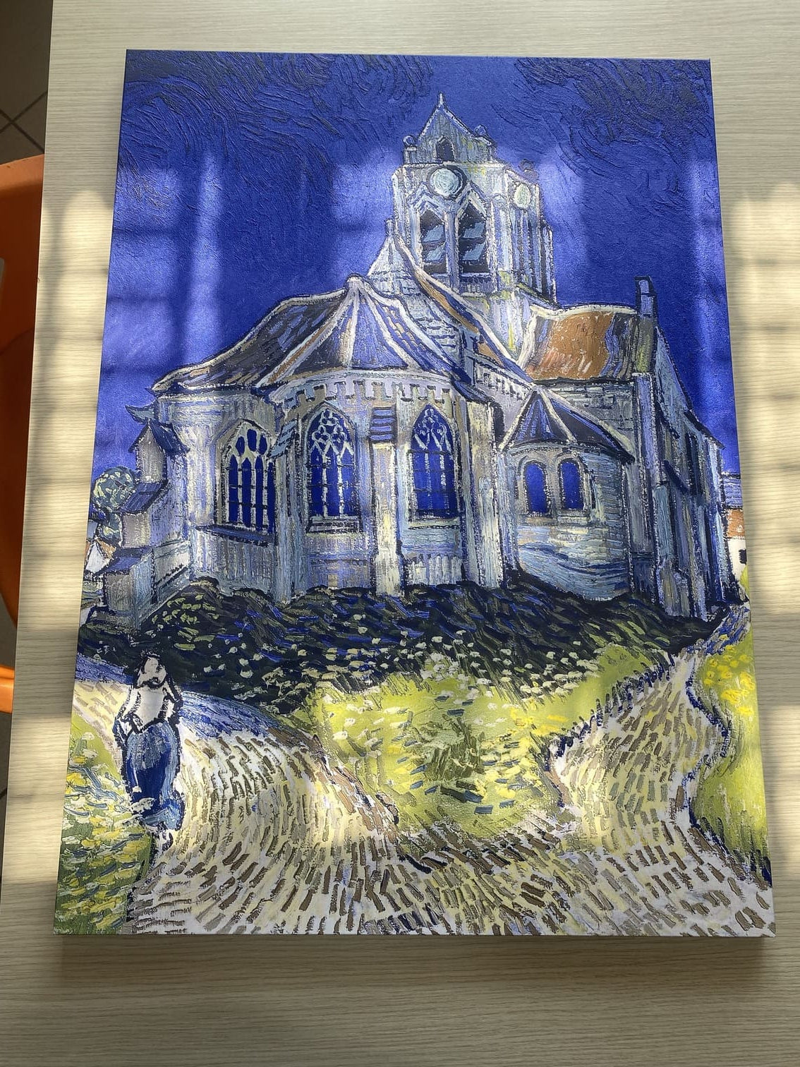 Van Gogh - La chiesa di Auvers-sur-Oise, vista dalla Chevet | Stampa piatta HD o in 3D