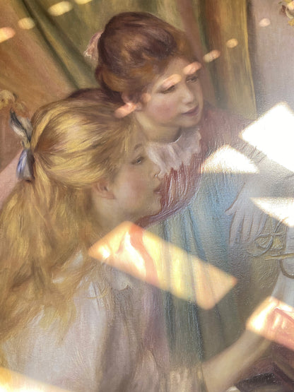 Renoir - Junge Mädchen am Klavier | Glanzeffekt
