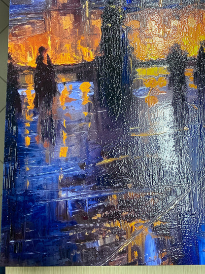 Travel - London in the rain | 3D HD flat print