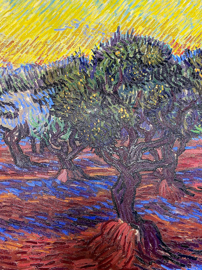Van Gogh - Olive Grove, Saint-Rémy | Stampa piatta HD o in 3D