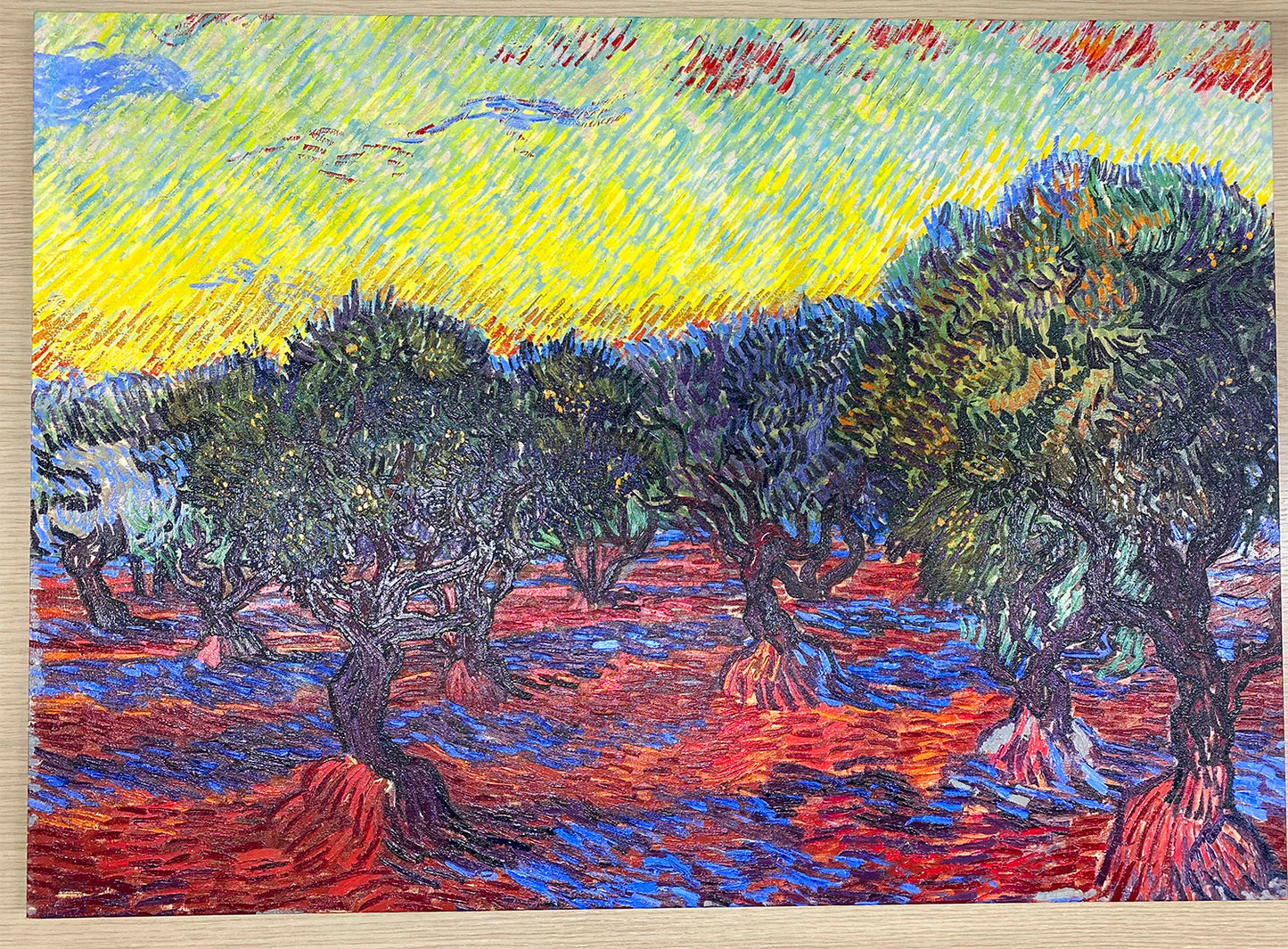 Van Gogh - Olive Grove, Saint-Rémy | Stampa piatta HD o in 3D