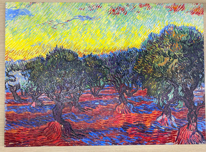 Van Gogh - Olive Grove, Saint-Rémy | Stampa piatta HD o in 3D