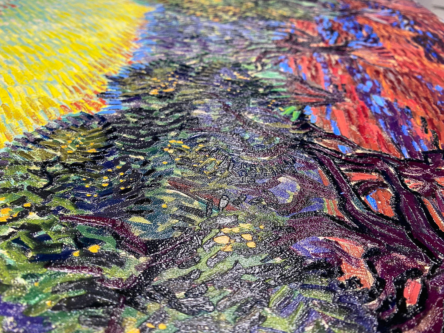 Van Gogh - Olive Grove, Saint-Rémy | Stampa piatta HD o in 3D