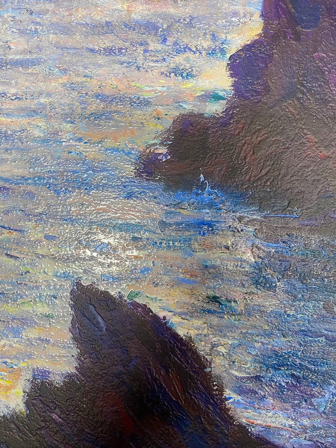 Monet - Rocce a Port-Goulphar | Stampa piatta HD o in 3D