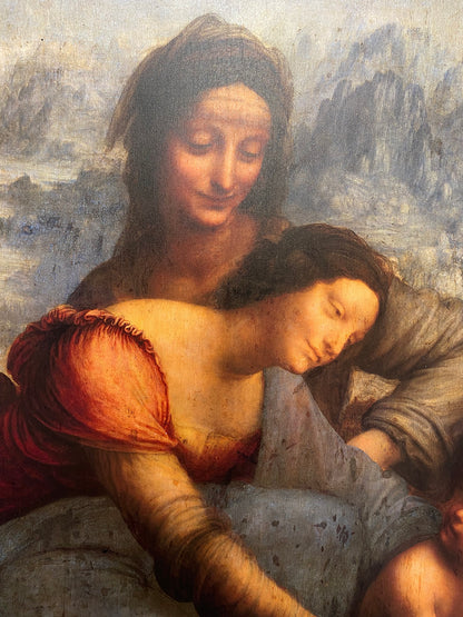 Da Vinci - Sant’Anna, la Vergine e il Bambino con l’agnellino | Effetto lucido