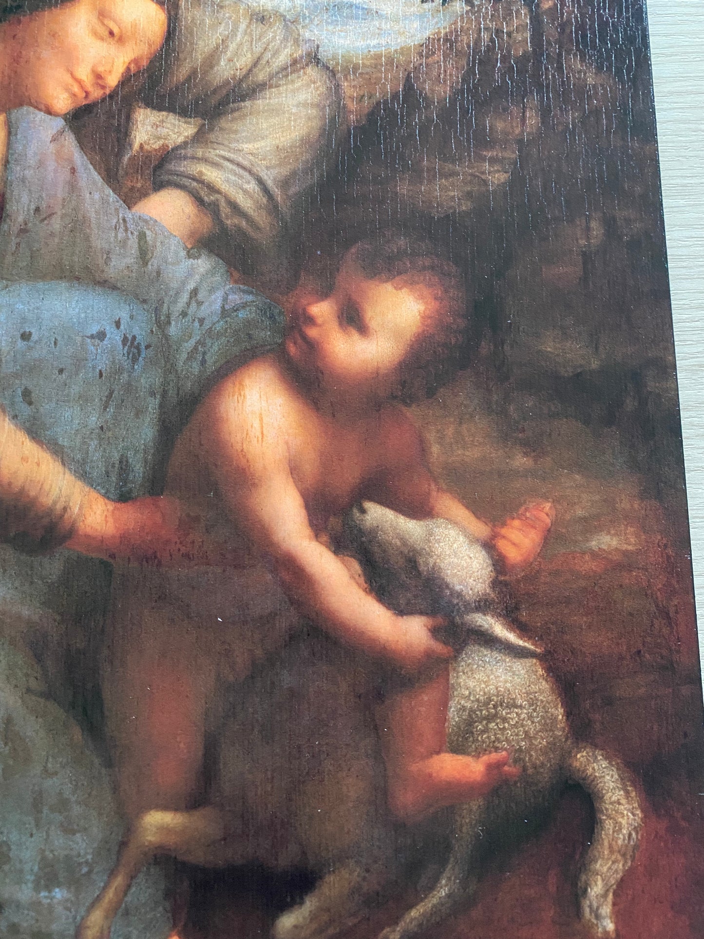 Da Vinci - Saint Anne, the Virgin and Child with the Lamb | Glossy Effect