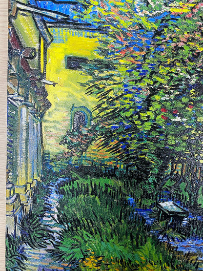 Van Gogh - Sentiero del giardino del manicomio di Saint-Rémy | Stampa piatta HD o in 3D