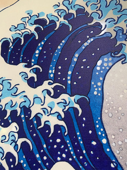 Hokusai - Onda di Hokusai | Stampa piatta HD o in 3D