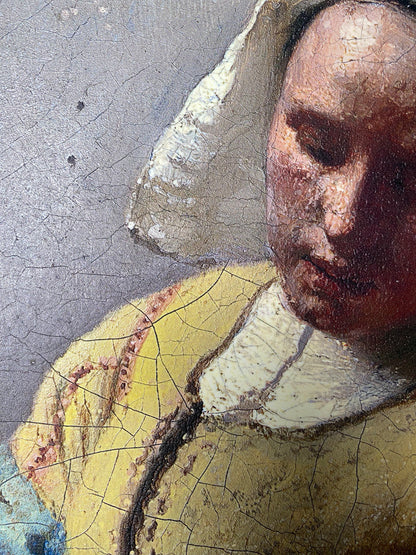 Johannes Vermeer -  La lattaia | Stampa piatta HD o in 3D