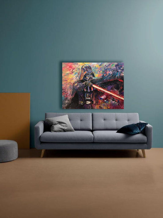 Fantasy - Dart Vader con spada | Stampa piatta HD o in 3D - Materico