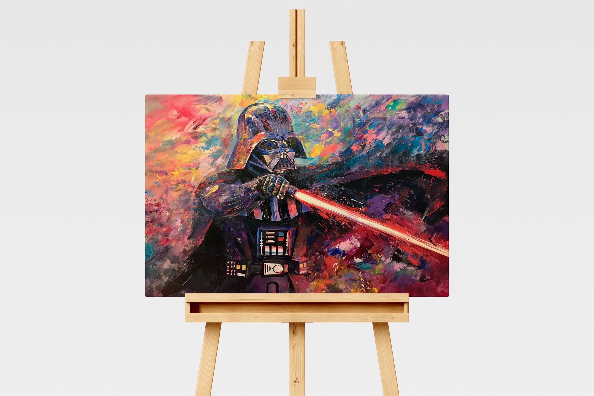 Fantasy - Dart Vader con spada | Stampa piatta HD o in 3D - Materico