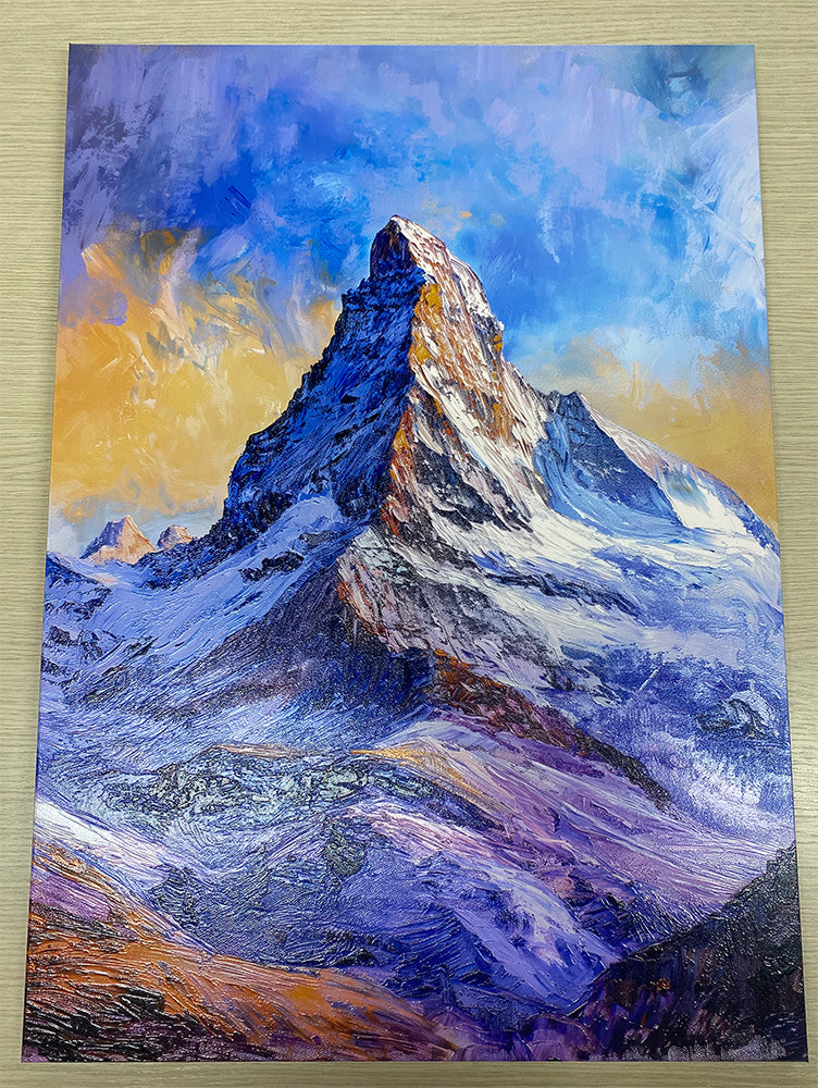 Nature - Matterhorn Impressionism Style at Sunrise | Flat HD or 3D Print