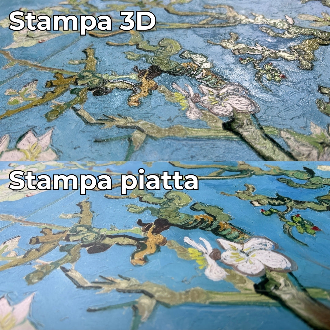 Van Gogh - Notte stellata sul Rodano | Stampa piatta HD o in 3D