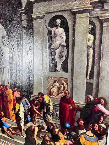 Raffaello - La Scuola di Atene | Stampa piatta HD o in 3D